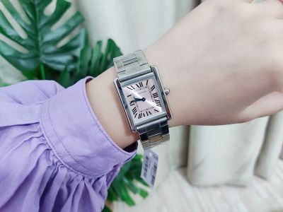 Cartier Tank Solo 316L Steel 24MM Imported Quartz Movement Women Watch